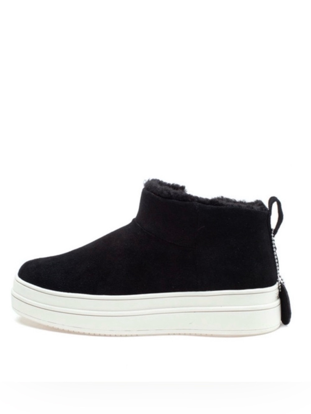 NWT J/SLIDES NIA Black Suede Sneaker Bootie